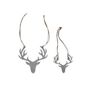 Tête de bougies suspendus, en métal blanc, pour noël - Product Image 2