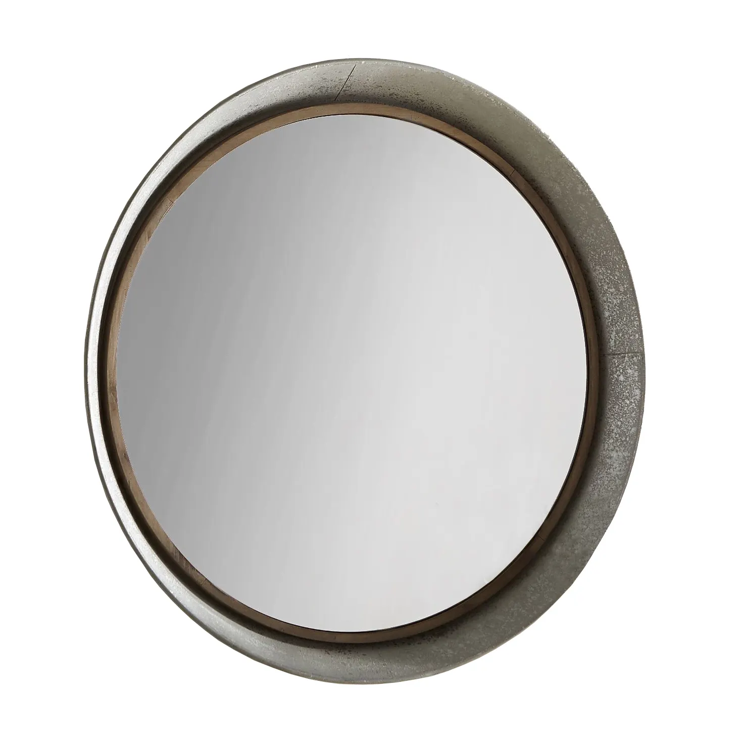 Miroir rond en métal galvanisé, livraison gratuite, miroir mural rond en métal poli rustique, décoration de maison, à bas prix, nouvelle collection