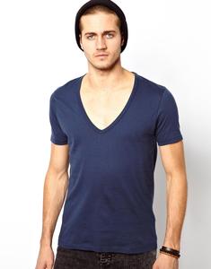 Camisetas de alta calidad con cuello en V para hombre, camisetas de algodón de primera calidad, camisetas gruesas en blanco al por mayor para hombres - Product Image 3