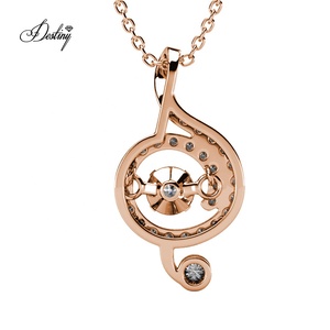 Dancing Crystal Musical Note Pendentif Daisini Orné de Cristaux <span class=keywords><strong>Swarovski</strong></span> Nouvelle Mode Femmes Bijoux <span class=keywords><strong>Collier</strong></span> - Product Image 6
