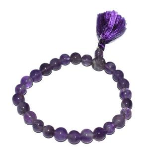 Amatista de Yoga de piedras preciosas pulsera de curación - Product Image 1