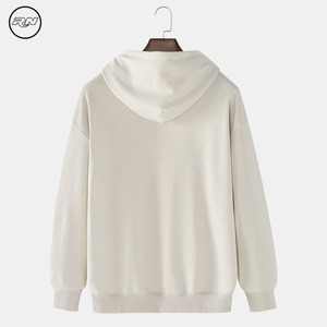 เสื้อฮู้ดดี้ผู้ชายคุณภาพสูง ผลิตตามสั่ง ผ้าฝ้ายฟลีซแท้ 100% สำหรับฤดูหนาว สีพื้น ไม่เป็นขุย ระบายอากาศได้ดี พร้อมปักโลโก้ รับผลิตแบบ OEM - Product Image 2