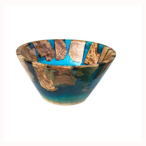 Top Tendance Ustensiles de Cuisine Mango Bois Bol Résine Finition Bols De Service Maison Hôtels et Restaurants Serveur De Nourriture Bol En Noyer - Product Image 1