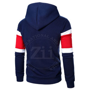 Sweat-shirts à capuche pour hommes de qualité supérieure, en polyester/coton, avec fermeture éclair, respirants, légers, personnalisables, vêtements décontractés, fabriqués au Pakistan - Product Image 3