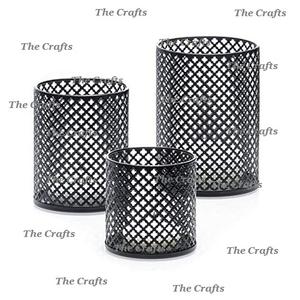 Ensemble de deux bougeoirs votifs en métal et cristal avec bougeoir votif de couleur or de qualité supérieure pour la vente en gros - Product Image 3