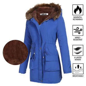Chaqueta de abrigo a la moda para mujer, Parkas cálidas con capucha, chaquetas de Parka personalizadas, 2020 - Product Image 2