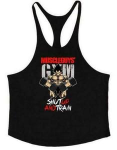 Men Bodybuilding Tank Top Muscle T-Shirt Gym Fitness <b>Stringer</b> Super Man Shirts with Custom Printing on Cheap Prices From Factory - Product Image 1
