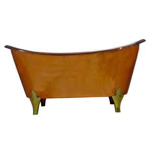 รองเท้าแตะทองแดงแบบหนีบสองชั้นหรูหราทันสมัยสำหรับใช้ในห้องน้ำ - Product Image 4