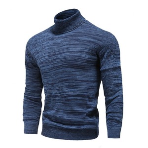 New Arrival Men's Troja <b>Turtleneck</b> <b>Sweaters</b> Homme Cotton Slim Fit Genser Knitted Pullovers Solid Color Geansai Casual Pullovers - Product Image 1