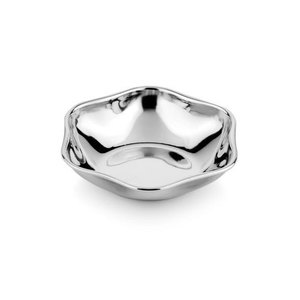Bol en acier inoxydable poli de forme hexagonale avec un design classique et des caractéristiques écologiques - Product Image 1
