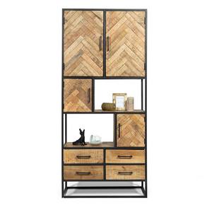 Armoire de rangement moderne montée au sol en bois, étagère classique, prix de gros, meilleure vente - Product Image 4