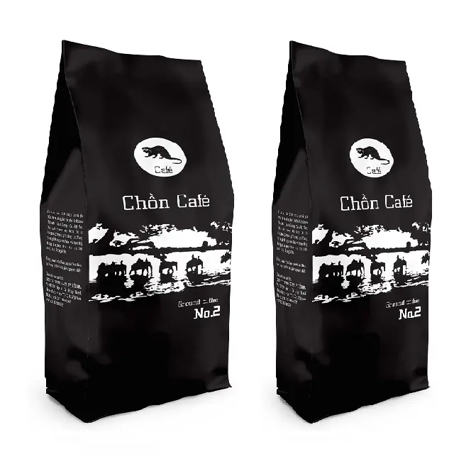 Son derece değerli HACCP ve ISO 9001 2015 sertifikalı No.2 çakal zemin kahve 500 gram/çanta vietnam'da yapılan