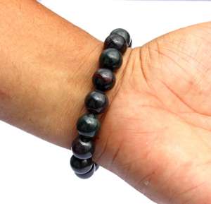 Pulsera de Cuarzo Natural de Alta Calidad de 10 mm, Hecha a Mano, Pulida, Encerada, Joyería de Moda Elástica, Unisex, Estilo Bohemia para Mujer - Product Image 2