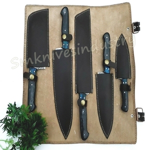 05ชิ้นมือที่ไม่ซ้ำกันทำดามัสกัสครัวเชฟชุดมีด (Smk1914) - Product Image 5