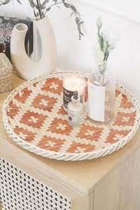 Toppik — panier en bambou rond, plat, décoration murale écologique, produit pour la maison - Product Image 4