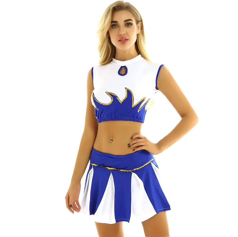 2021 Cheer Leading Outfits Uniformen Cheer Clothes Spiel kostüme