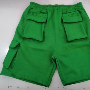 Pantalones cortos Cargo informales para hombre con cintura elástica, pantalones cortos deportivos de lona transpirables, nueva colección de verano, cierre con cordones - Product Image 1