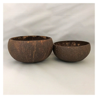 Tazón de Cáscara de Coco Pulido de Alta Calidad, Resistente al Agua, Artesanía Natural Ecológica de Vietnam para Uso Duradero en el Hogar y Restaurantes