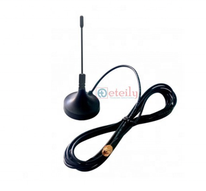 Antena magnética de resorte 3dBi duradera de alta calidad de 868MHz con cable RG174 conector SMA aplicaciones de telecomunicaciones externas - Product Image 1