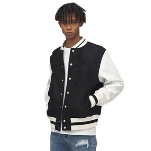 Veste en cuir universitaire en laine et qualité supérieure pour hommes et femmes Veste d'hiver de baseball Letterman Vente en gros OEM/ODM - Product Image 3