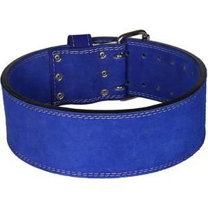 Cinturón de gimnasio de levantamiento de pesas de cuero de vaca de gamuza de 13mm de alta calidad 4 "de ancho doble punta personalizada Fitness seguridad culturismo entrenamiento - Product Image 3