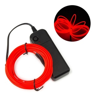3M/5M luz de neón decoración del partido de danza de LED lámpara Flexible <span class=keywords><strong>EL</strong></span> cable de la batería 8 colores cuerda tubo tira llevada impermeable Sewable <span class=keywords><strong>EL</strong></span> alambre - Product Image 2