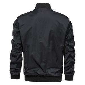 Chaqueta Bomber para hombre, abrigo ligero e informal, con bolsillos y cremallera, para otoño y primavera - Product Image 2