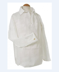 Uniforme vintage de alta calidad para hombre, camisa de caballero transpirable del siglo XVIII, reproducción histórica americana en blanco - Product Image 1