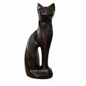 Beautiful European Style Metal <b>Cat</b> <b>Urn</b> Statue with Biodegradable Feature 45 Cubic Inch Capacity for Pet Funeral Use-Kayna Export - Product Image 2