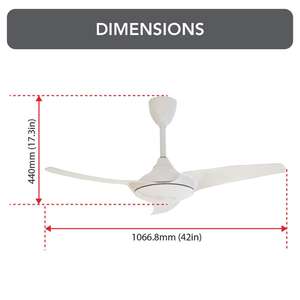 พัดลมเพดาน75วัตต์คุณภาพสูงสำหรับบ้านในครัวเรือนโรงแรมแหล่งพลังงานไฟฟ้าควบคุมเครื่องจักรกลทำจากโลหะ - Product Image 3