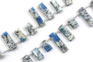 29 pièces de pierres précieuses de jaspe naturel K2, perles de Briolette à facettes en forme de Rectangle pour la fabrication de bijoux faits à la main en gros - Product Image 6