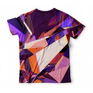 Camiseta con estampado de sublimación abstracta, cuello redondo, ropa de calle, ropa deportiva ajustada para hombre, camiseta estampada - Product Image 2