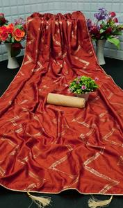 Ropa de Festival india, Sari de seda de algodón con estampado digital de trabajo con blusa sin costuras, ropa de mujer de Color negro al mejor precio - Product Image 6