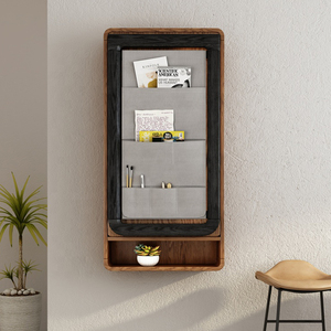 Mesa de Bar plegable montada en la pared, vidrio templado moderno, Natural, 140-2026 - Product Image 4