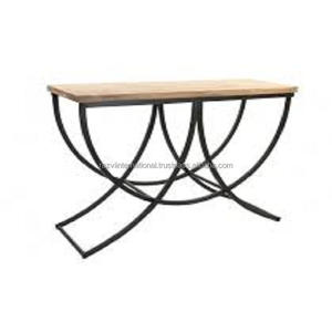 Mesa de consola de acero inoxidable niquelada mesas de consola elegantes - Product Image 4