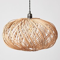 Abat-jour en rotin naturel tissé à la main, design personnalisé, abat-jour suspendu, couverture de lampes, vente en gros