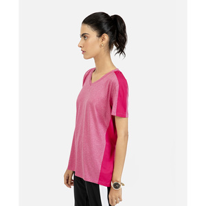 Nouveauté OEM, t-shirt pour femmes à col rond en coton, coupe ajustée, logo personnalisé, sexy, manches courtes - Product Image 1