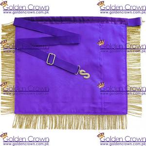 Delantal Masónico de Consejo, Bordado a Mano, para Maestro Ilustre Anterior |   Proveedor de Mandiles Masónicos - Product Image 3