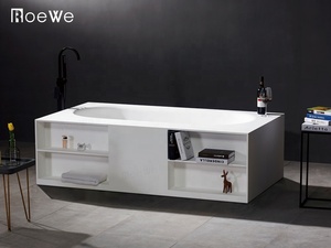 <span class=keywords><strong>Baignoire</strong></span> en pierre de fonte composite de qualité supérieure pour salle de bain baignoires d'angle mates en résine de marbre artificiel <span class=keywords><strong>baignoire</strong></span> autoportante à surface solide - Product Image 3