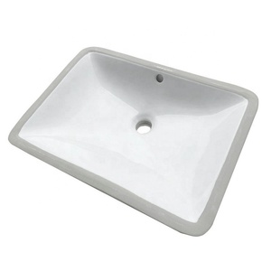 Offre Spéciale 1812ADA salle de bains évier rectangulaire en céramique sous-monté, lavage à la <span class=keywords><strong>main</strong></span> - Product Image 1