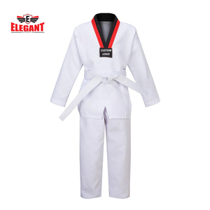 Uniforme de entrenamiento para artes marciales, uniforme de Taekwondo y Karate con logotipo personalizado, 100% algodón - Product Image 1