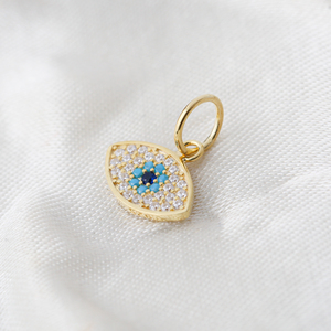 Colgante de plata de ley 925 turco elegante, joyería de diseño de ojo delicado, hecho a mano, al por mayor - Product Image 2