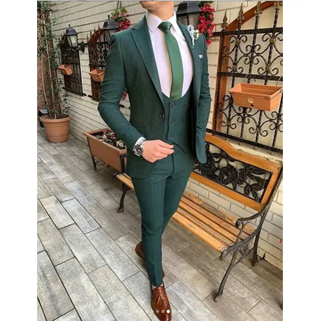 Wholesale Customer Design OEM Best Brands Men's Suits Men Slim Fit Wedding Suit Men Woolen Classic Customized Color Zipper Fly