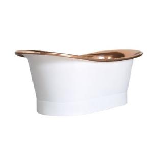 Accessoires de belle qualité Baignoire en cuivre pur Maison & Hôtel Salle de bain Baignoire faite à la main Baignoire en cuivre fantaisie simple - Product Image 5