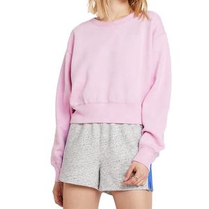 Sudadera con capucha para mujer, cuello redondo, logotipo personalizado, nombre, top de alta calidad, sudaderas con capucha a precio económico para mujer - Product Image 2