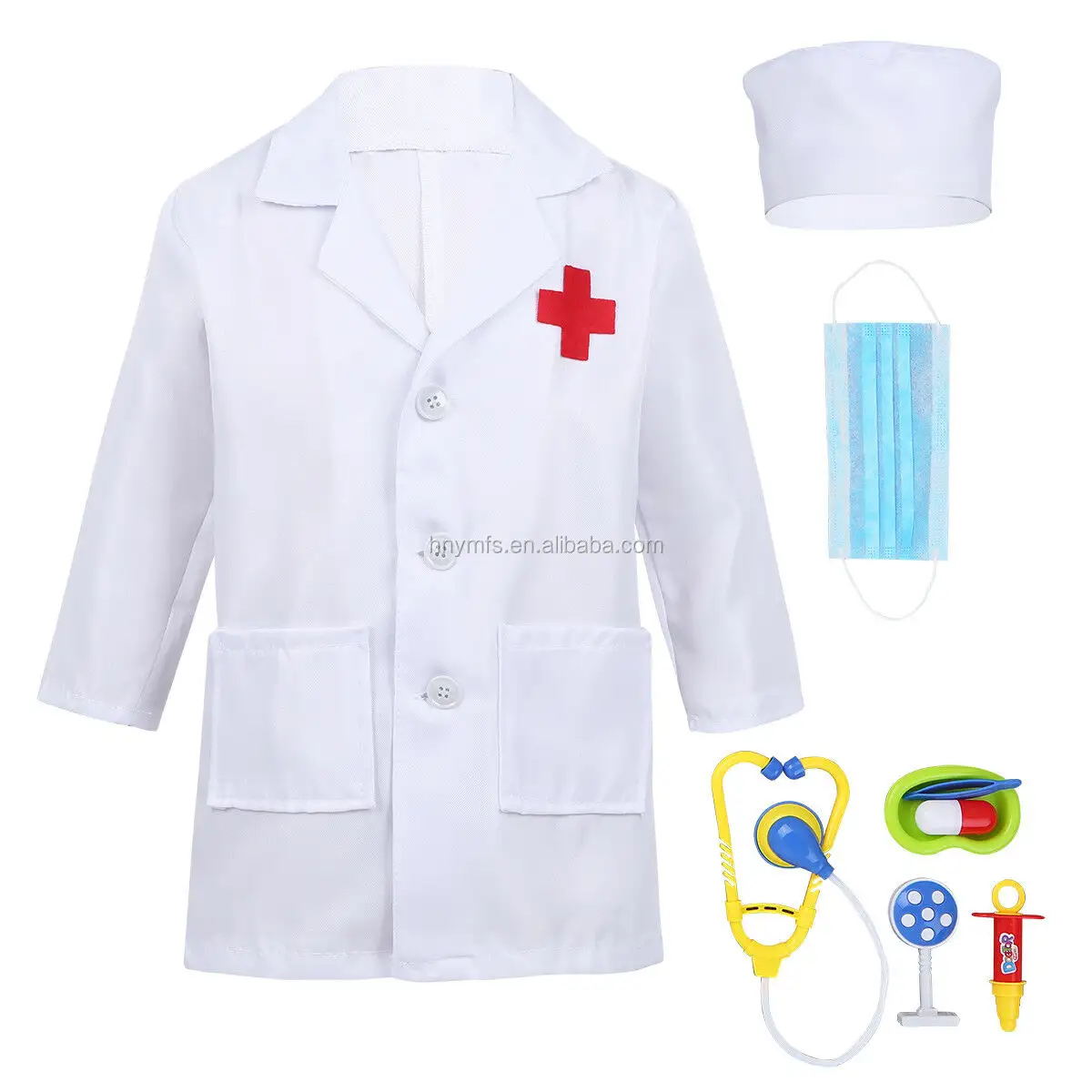 Униформа на Хэллоуин, белое платье, Детский костюм медсестры, врача