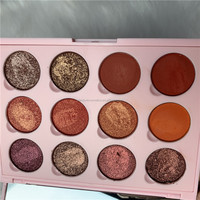 Palette de maquillage magnétique vide pour fards à paupières, grande palette noire avec miroir pour fards à paupières