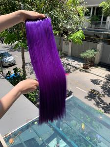 ผมมนุษย์แท้แบบตรงสุดๆสีม่วง100% - Product Image 5