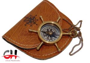 Hải lý la bàn Vòng cổ dài đẹp đồng thau Mặt dây chuyền kỹ thuật số quay số hiển thị xách tay cổ kính làm việc la bàn chuyển hướng - Product Image 4
