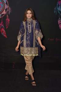 2024/25 Masoori pakistaní Shalwar Kameez/Kurti para mujer, nuevos diseños, ropa informal Formal, estampado Digital de algodón y seda - Product Image 3